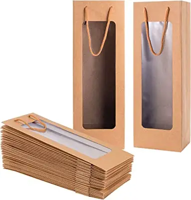 paper bags with clear window